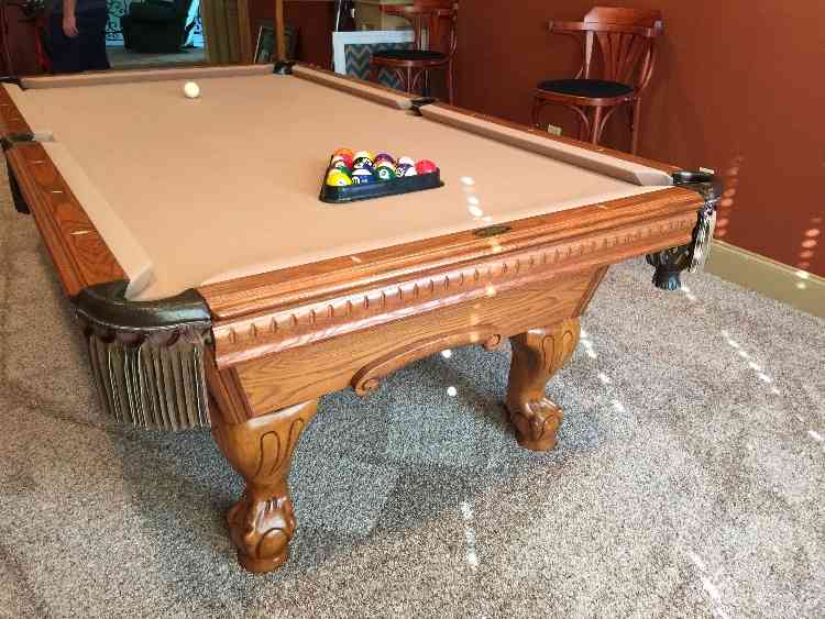 Texas Beautiful Oak American Heritage Pool Table