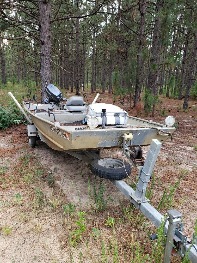 Fayetteville Fishing Boat 14ft G3 Doublewide Jon Boat And Trailer 